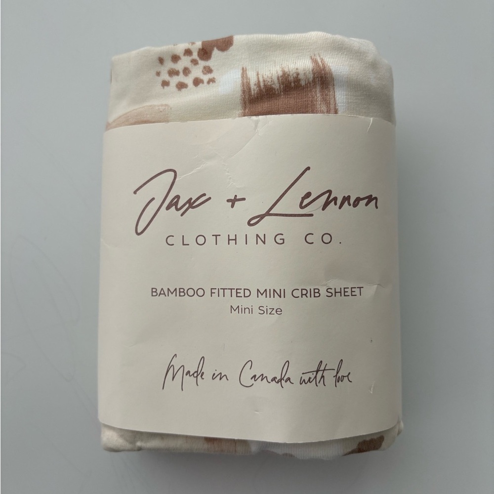 Jax + Lennon Bamboo Fitted Mini Crib Sheet